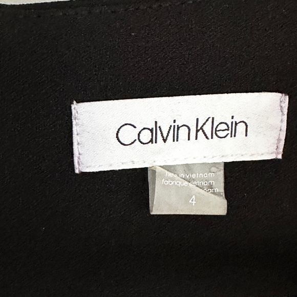 Calvin Klein Black Sleeveless Dress – Size S – Stunning Fit, Full Gold Back Zipp - Picture 6 of 6